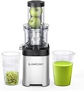 AMZCHEF Cold Press Juicer, Juicers Machines - 3.2" Large Feed Chute for Whole Fruits &amp; Vegetables...