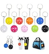 Iffitya Pickleball Keychains - Mini Pickleball Ornaments for Pickleball Lovers Pickleball Keychai...