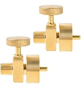 Hicello 2pcs Brass Propane Gas Regulator Valve 1LB Propane Tank Connection Needle Valve 1"-20 Fem...