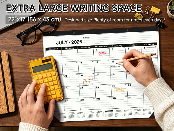 Desk Calendar 2026-2027 
