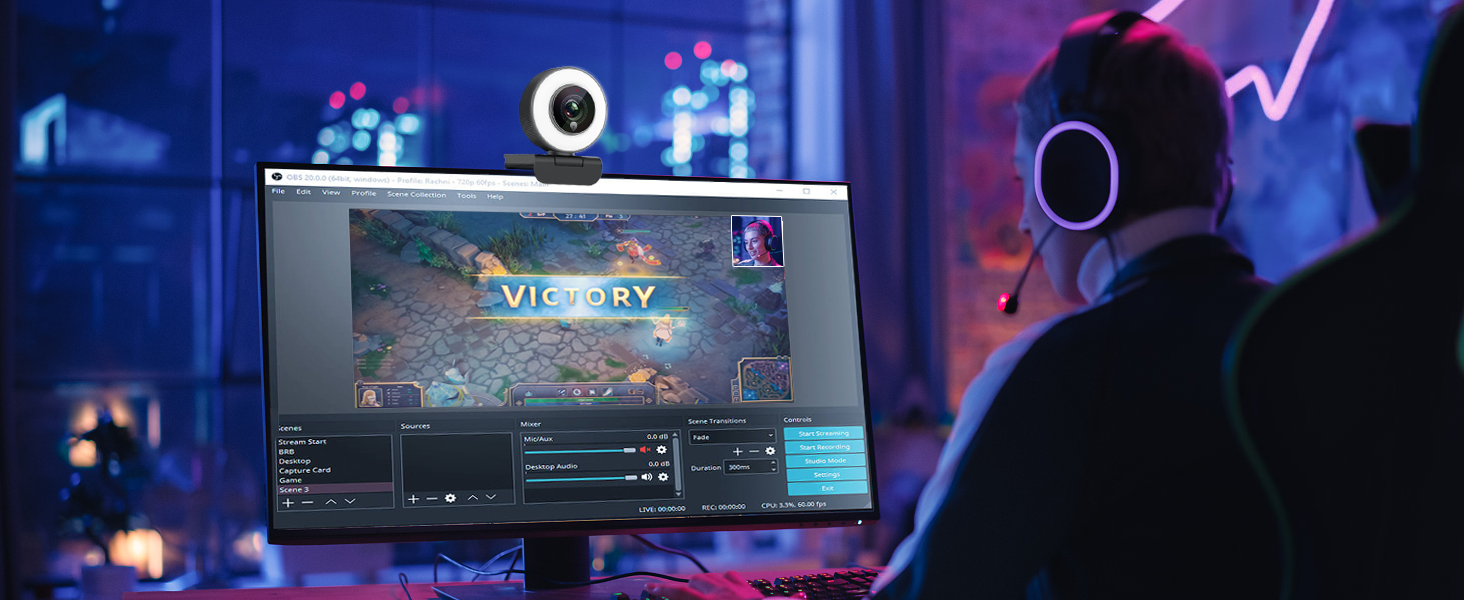 conferencing twitch adjustable skype meeting camaras team streamer support easy best driver facebook