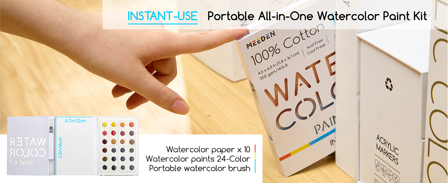 watercolor paint set