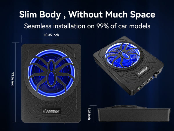 Car subwoofer,under seat subwoofers with amp,under seat subwoofer,bluetooth subwoofer for car