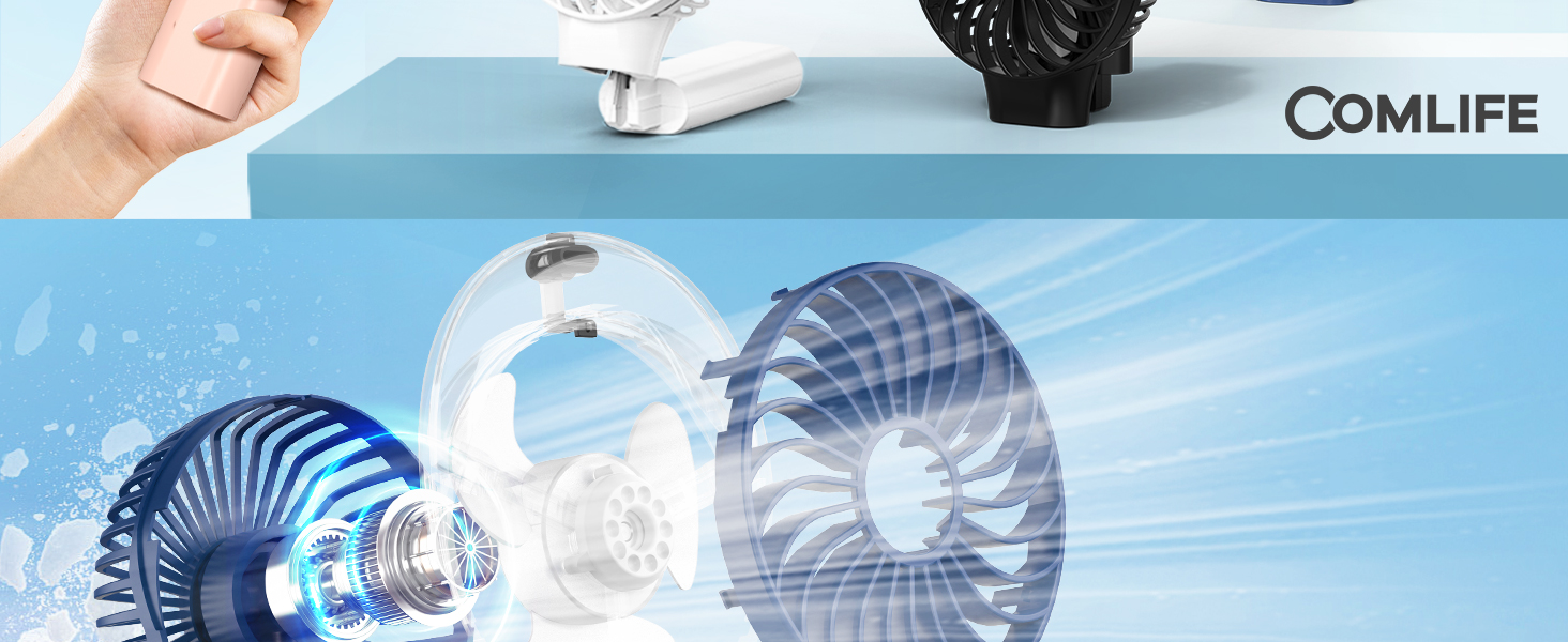 portable handheld fan