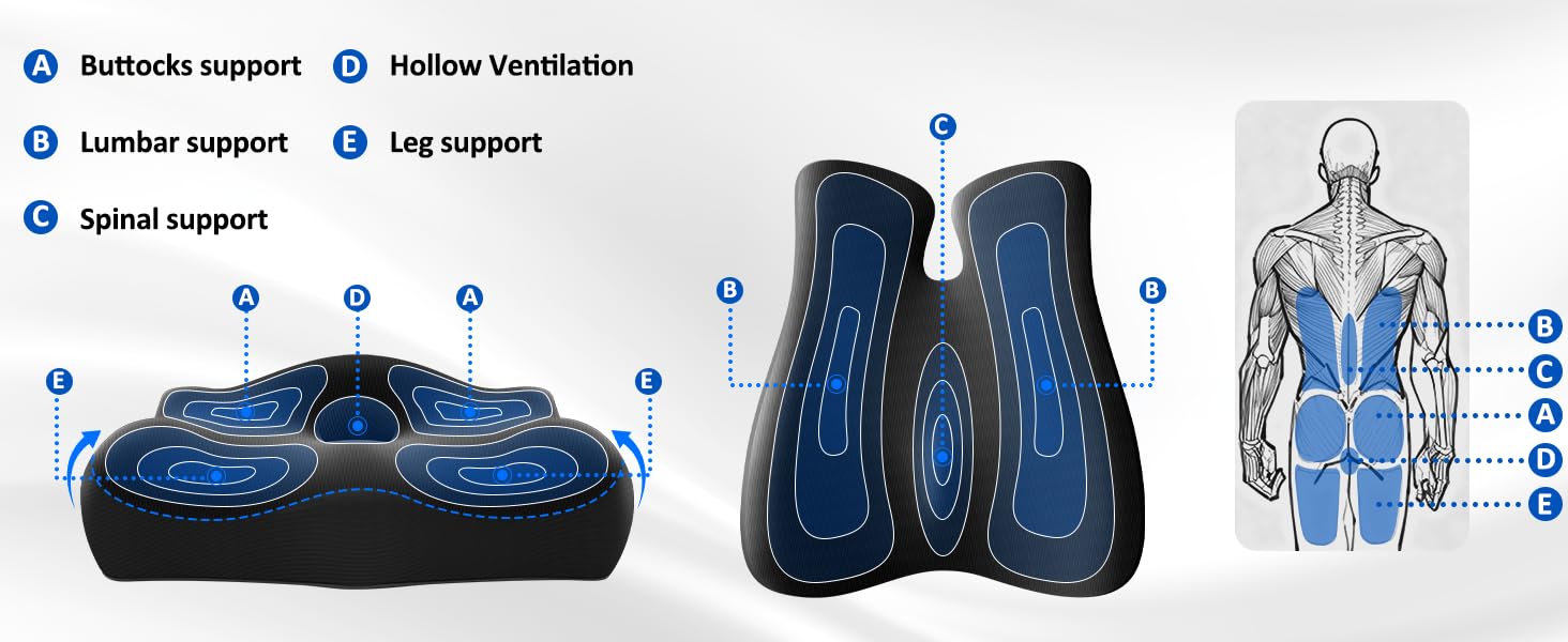 Lumbar Support Pillow for Office Chair