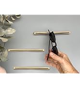 MOUGIGI 3PCS Wooden Sunglass Holder for Wall - Eyeglass Holder for Home, Wall-Mounted Sunglass Ra...