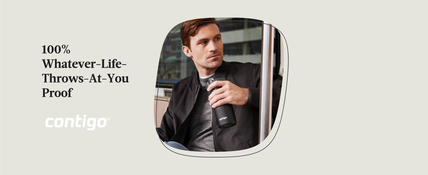 lifeproof man black gray silver jacket commute train travel nice reliable washable daily contigo