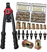Pressure Rivet Nut Tool Kit, 750PCS Metric Rivet Nut Combination (M6/M5/M4/M3), Suitable for Furn...
