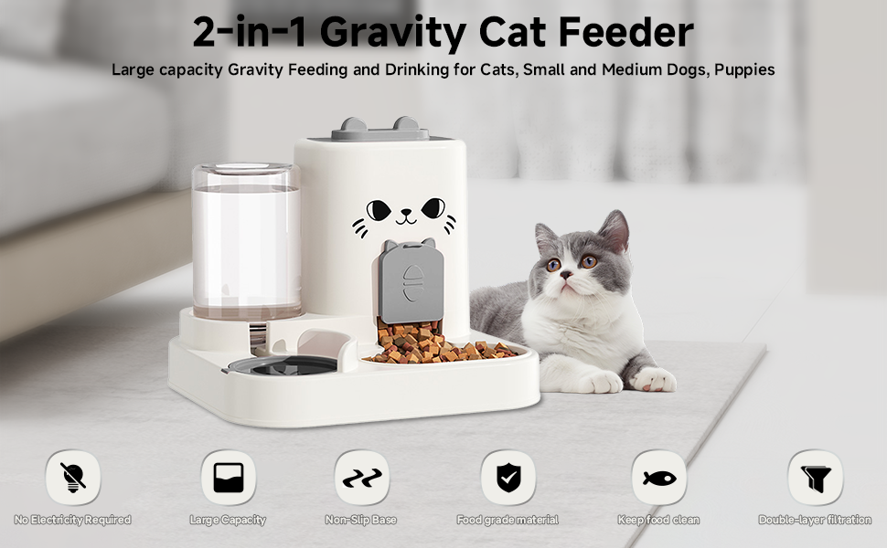 Gravity Food and Water Dispenser