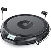 Gueray CD Player Portable CD Walkman: with Earphones Portable CD Player for Car with Anti-Skip Sh...