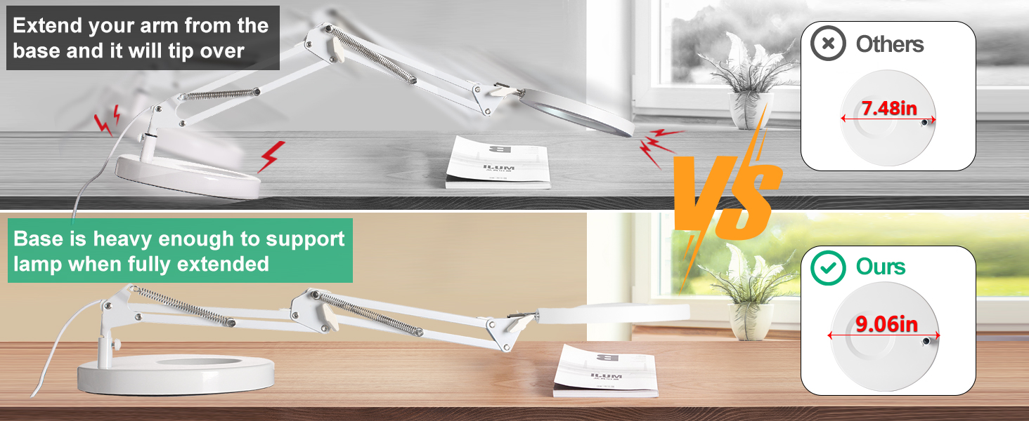 magnifying desk lamp