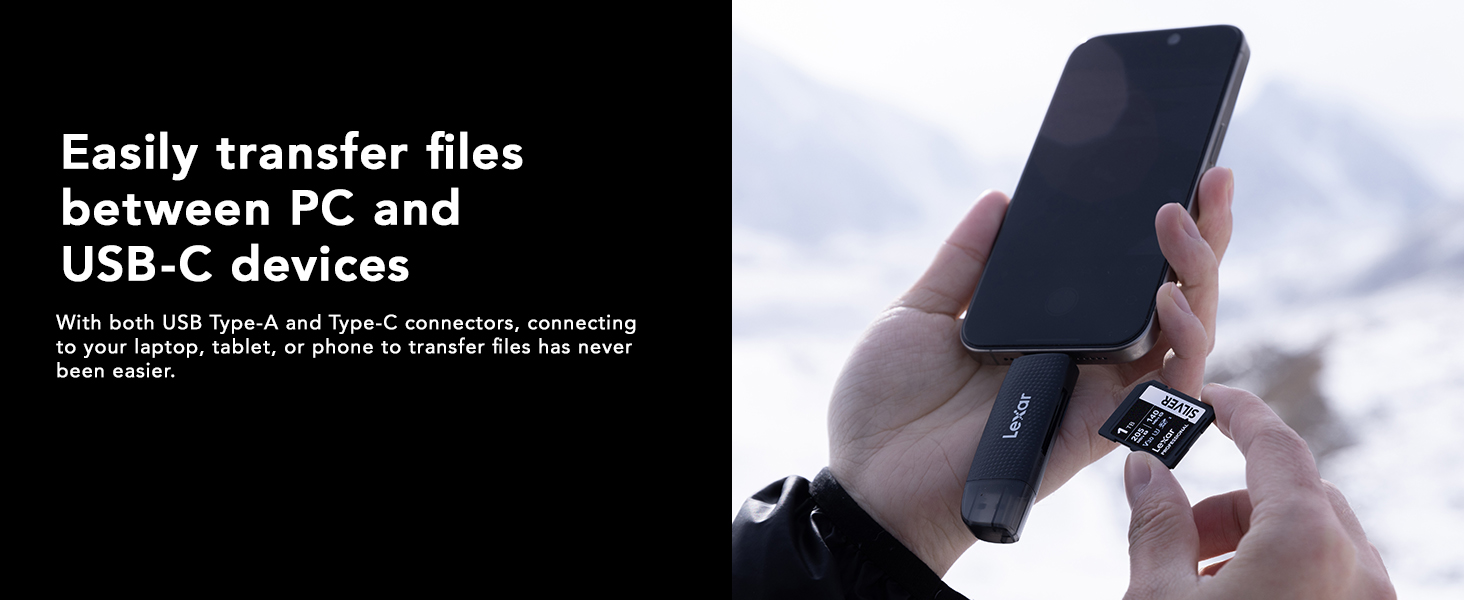 Easily transfer files between PC and USB-C devices