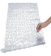 SONGZIMING Pebble Bath Mat for Bathtub to Anti Slip Bathtub Mat in Shower with 16 Inches by 35 In...