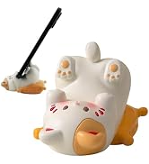 Meroqeel Cartoon Cats Cell Phone Stand for Desk, Cute Cat Statue Fish Bone Phone Holder for Lovel...