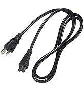 US Standard Laptop Power Cord - 6FT / 1.8m 18AWG NEMA 5-15P to Iec 60320 C5 Universal 3 Prong AC ...
