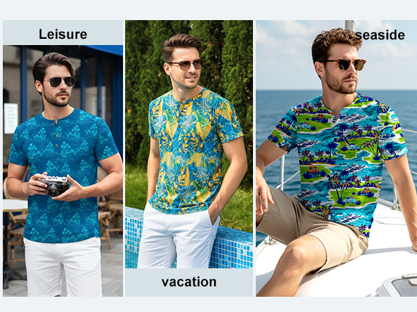 Mens Soft Henley Shirt