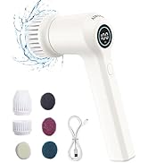 AIRSEE Electric Spin Scrubber, Cordless Power Rotating Brush, 2 Speeds, 6 Replaceable Brush Heads...