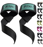 FITFIV Lifting Wrist Straps for Weightlifting,Gym,Deadlift,workout(Made of high-quality cotton &amp; ...