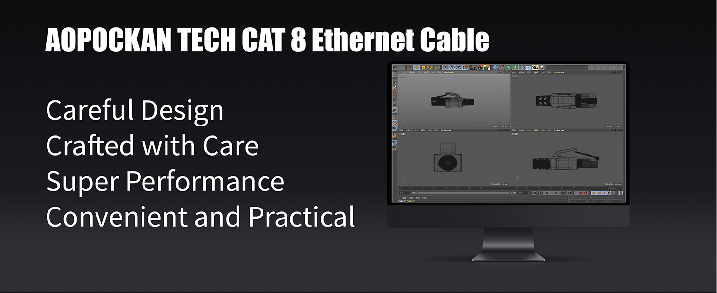 Patch Cord S/FTP Indoor &amp; Outdoor 40Gbps 26AWG Compatible with Cat5/Cat5e/Cat6/Cat6e/ Cat7