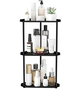 Jesginboo 3 Tier Bathroom Counter Organizer, Vanity Organizer Corner Shelf, Skincare, Makeup Coun...