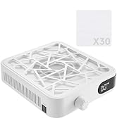Compact Nail Dust Collector-6000RPM Vacuum Dust Collector Fan with Filter Papers (30 Pcs) Auto Su...