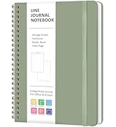 VALOME Journaling Notebooks, Lined Spiral Journal Notebook for Women &amp; Men, 146 Pages College Rul...