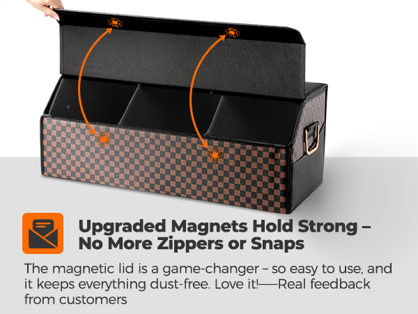 Magnetic Lid for Effortless Organization