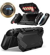 i-Blason Dockable for Nintendo Switch 2 Case with Stand [5 Game Card Storage] [Foldable JoyCon Ho...