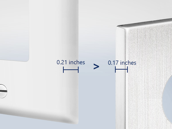 Metal Wall Plate Premiun A+ 02-3 PC