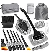 Viewmax Windshield Cleaner Tool, 18Pcs Car Interior Detailing Brush Set, Inside Windshield Cleani...