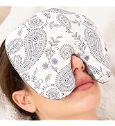 Christmas Gift Sinus Eye Mask – Microwavable Heating Pad for Dry Eyes, Headache, Sinus Pressure, ...