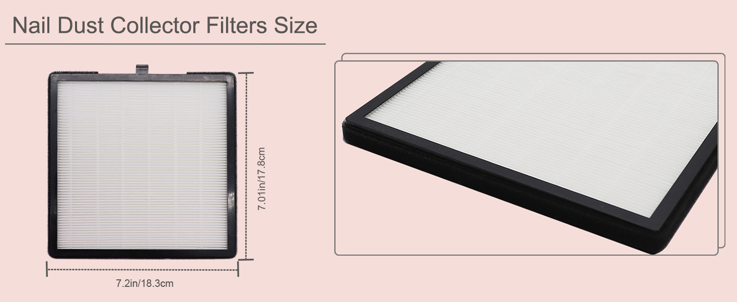 ibubu Professional Nail Dust Collector Machine 80W Pink