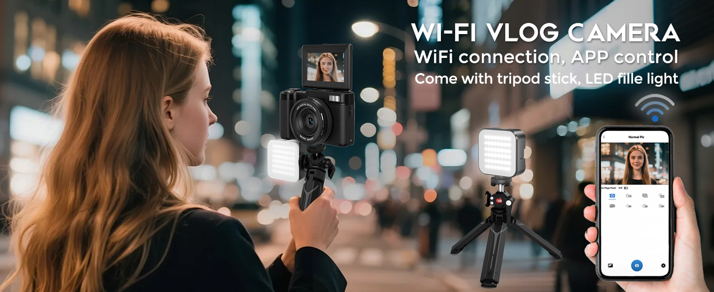 5k digital camera vlog camera wifi