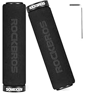 Rock BROS Bike Grips Foam Single Lock on Bicycle Handle Bar Soft Comfortable Non-Slip Bike Handle...