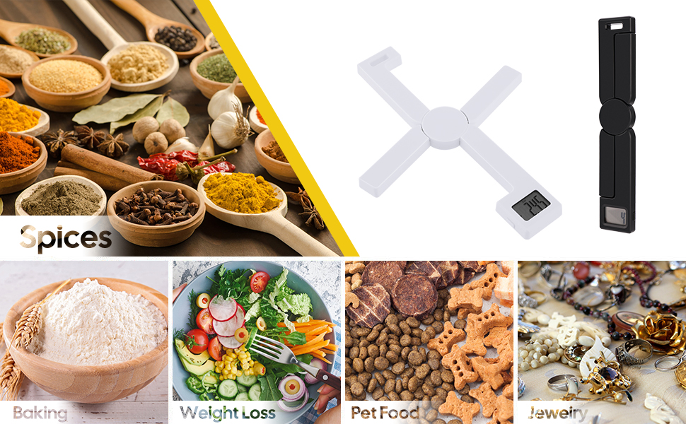 folding digital kitchen food scale