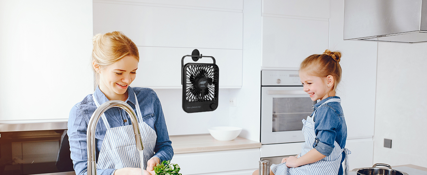 Small Desk Fan Quiet Battery Powered