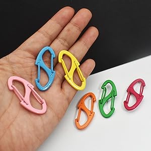 Bytiyar Small Metal Carabiner Clips