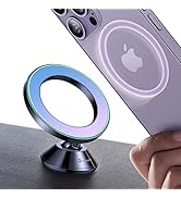VICSEED Fit for MagSafe Car Mount [Colorful Gradient] Magnetic Phone Holder for Car Dashboard [La...
