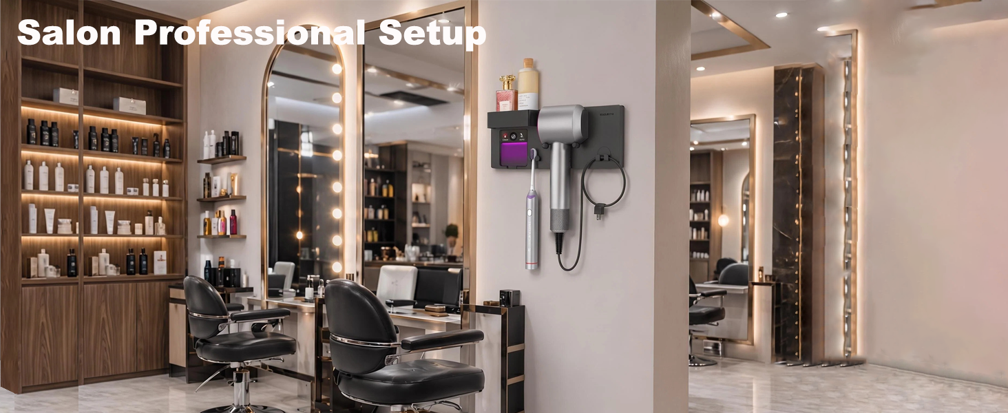 organizer top storage shelf provides extra space for combs, hair brushes, razors, cosmetics