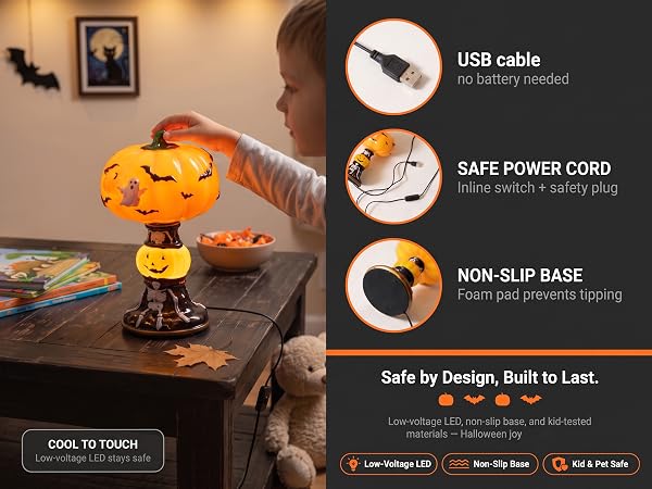 Halloween Pumpkin Night Light