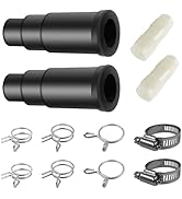2 Set Dishwasher Connector Kit - Dishwasher Drain Hose Adapter with Inlet Connector, Hose Clamp, ...
