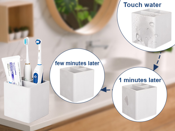 instant dry tooth brushing holder