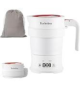 0.7L Foldable Electric Kettle, Portable Camping Kettle with Real Time Temperature Display, Foldab...