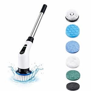 Electric cleaning brush with interchangeable attachments