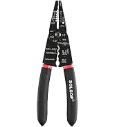 Brileine Wire Stripper, Multi Tool Electrical Pliers Tool, Wire Stripping Tool / Wire Cutter, 8-I...