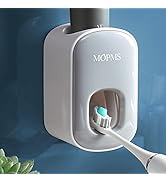 MOPMS Toothpaste Dispenser Wall Mounted for Bathroom Automatic Toothpaste Squeezer for Kids and A...
