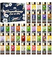 Essential Oil Set, 40 Pcs Aromatherapy Essential Oils for Diffusers for Home, 5ML Fragrance Gift ...