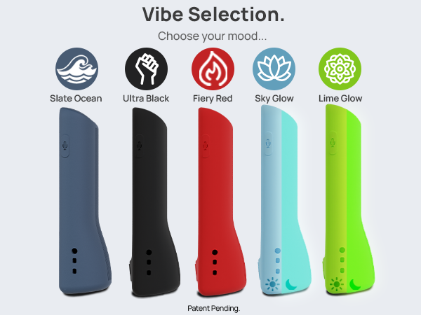 GripStand case color options: Slate Ocean, Ultra Black, Fiery Red, Sky Glow, Lime Glow