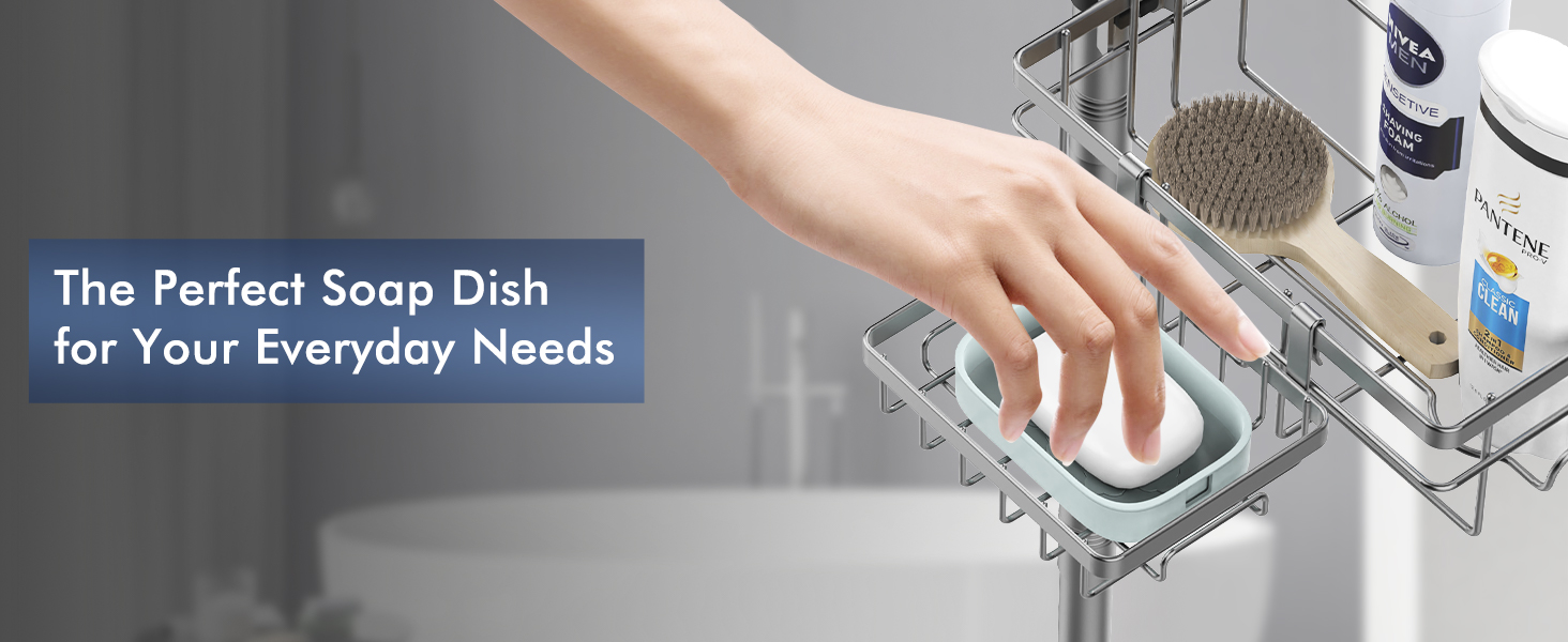 corner shower caddy tension pole