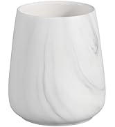 Marble White Toothbrush Holder for Bathroom - Ceramic Tooth Brushing Holders, Toothbrush Cup, Too...